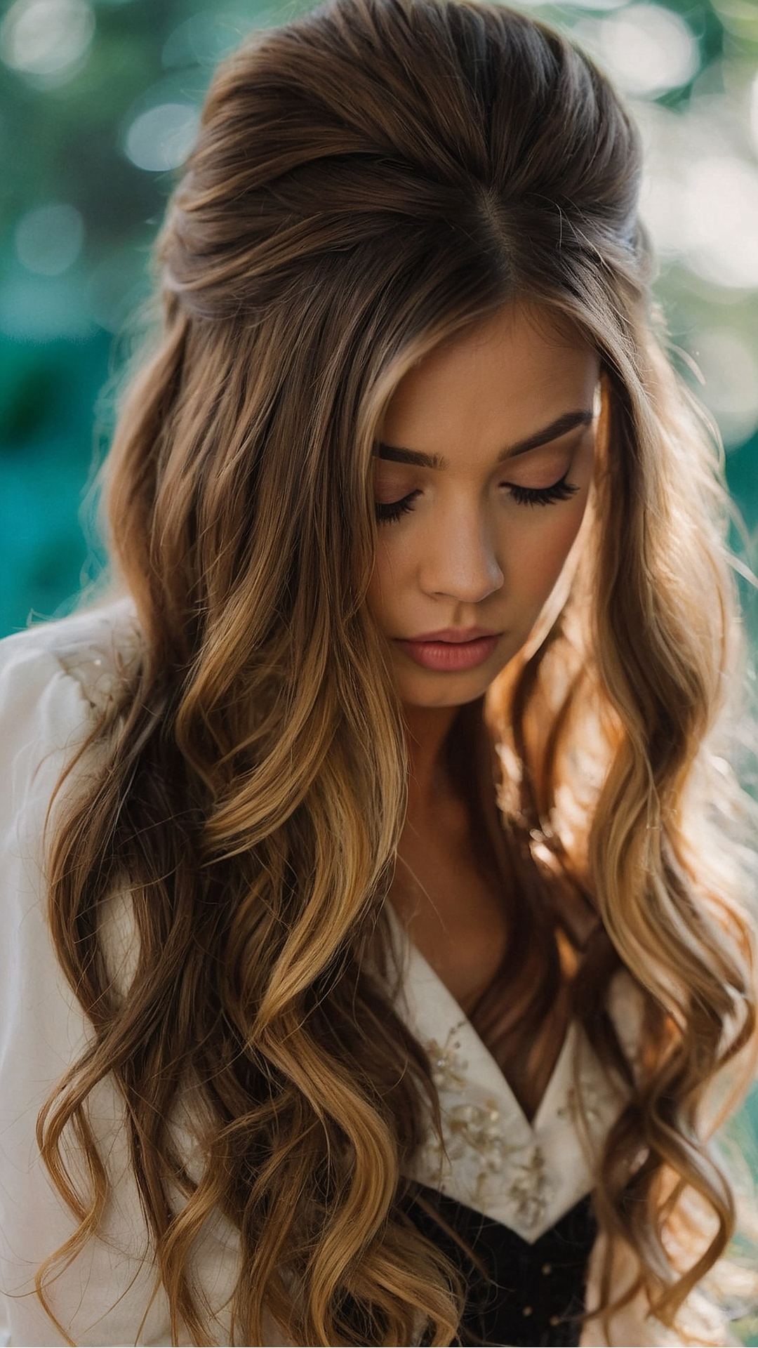 Radiant Half-Up Half-Down Prom Hair Options