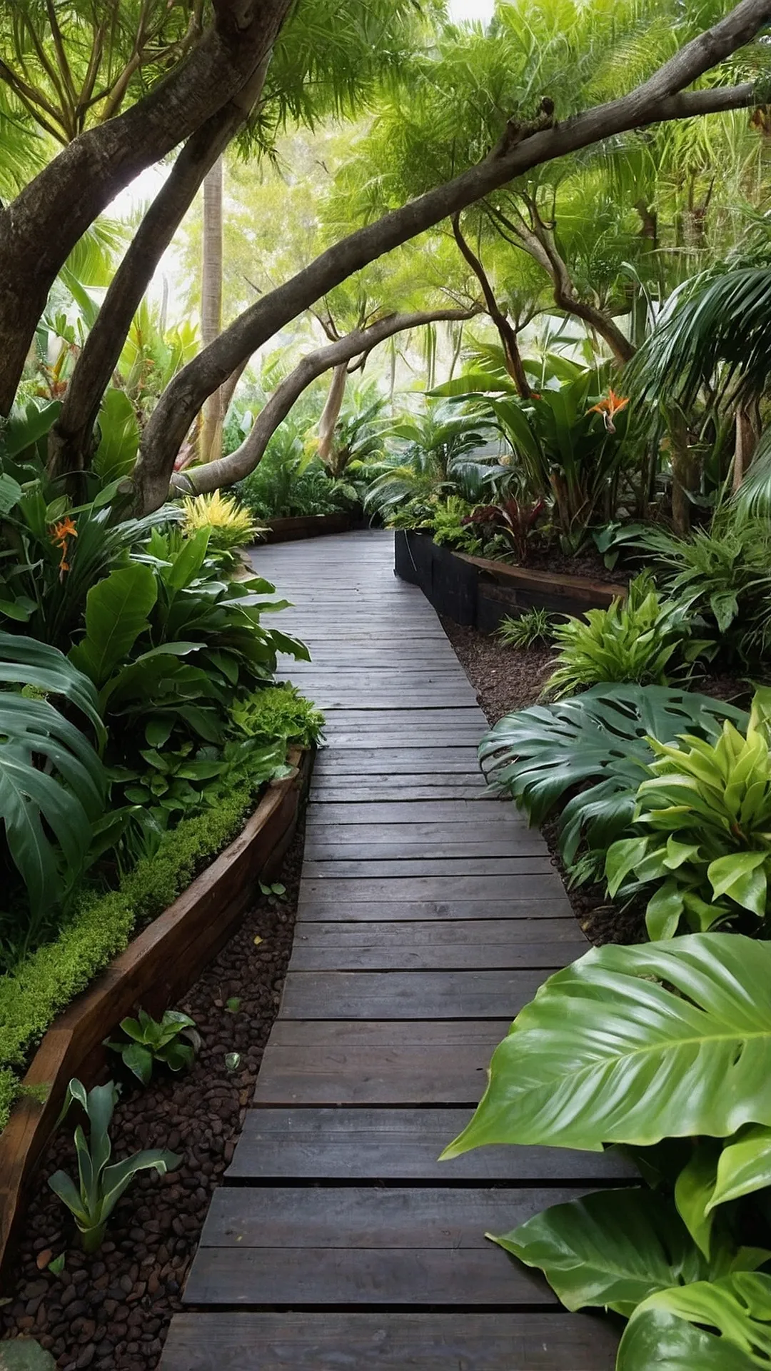 Plantation Perfection: Front Tropical Garden Haven