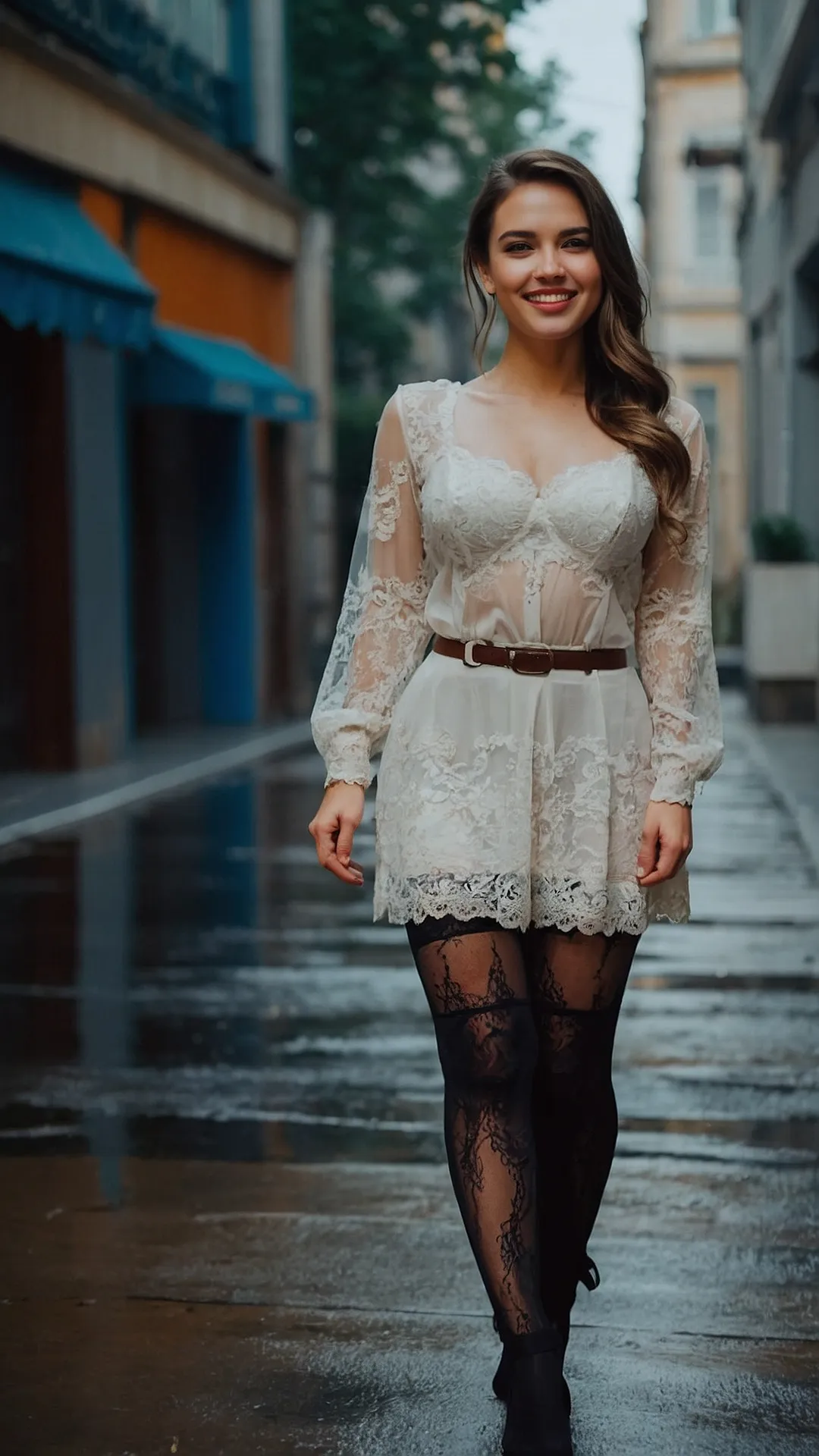 Trendy Lace Stockings Outfit Ideas for Fashion Lovers