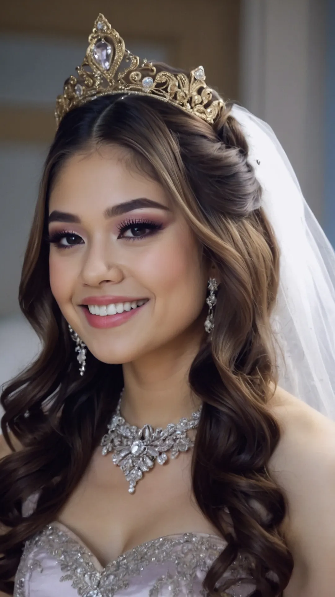 Royal Beauty: Quinceañera Crowned Hairstyles