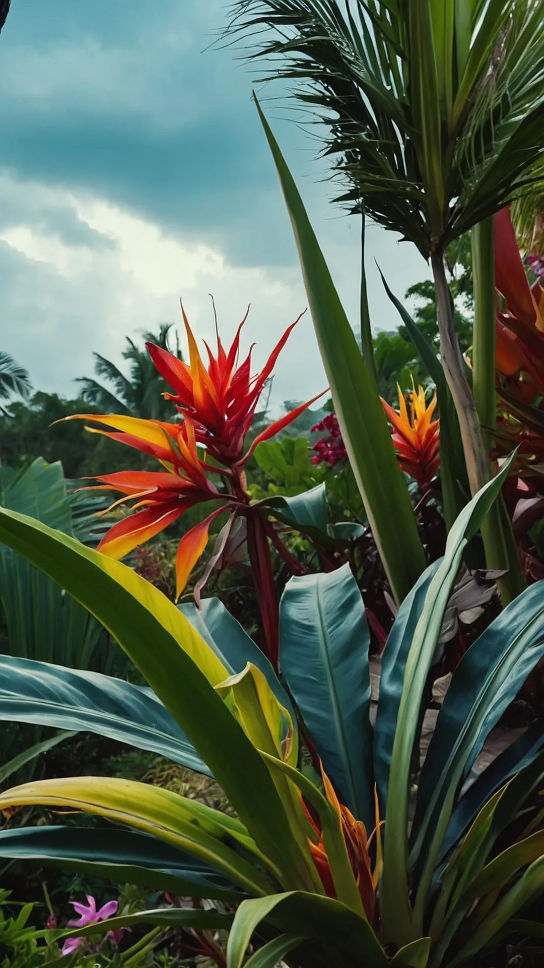 Blossoming Brilliance: Outdoor Tropical Plants in Full Sun