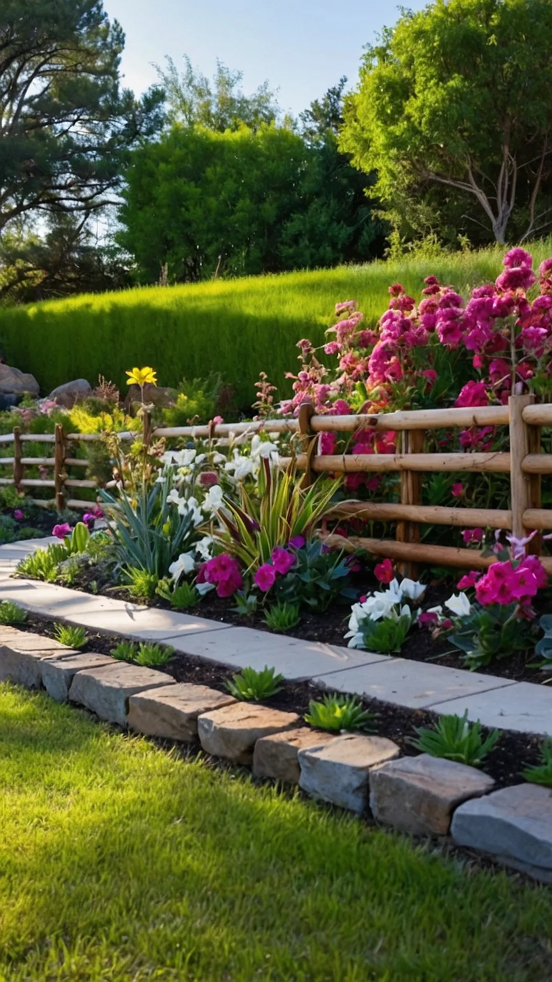 Edge Escapes: Transformative Fence Line Landscaping Designs