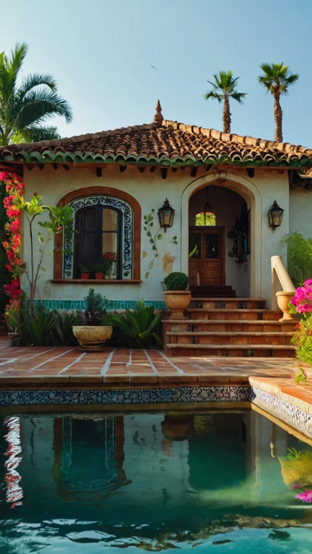 Vibrant Hues of Spanish Bungalow Design