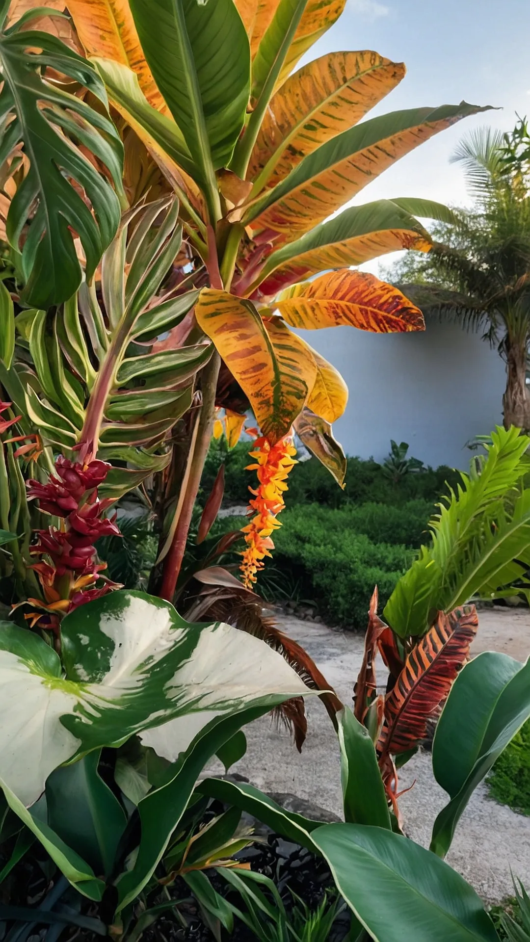 Garden of Eden: Tropical Plants Flourishing in Full Sun