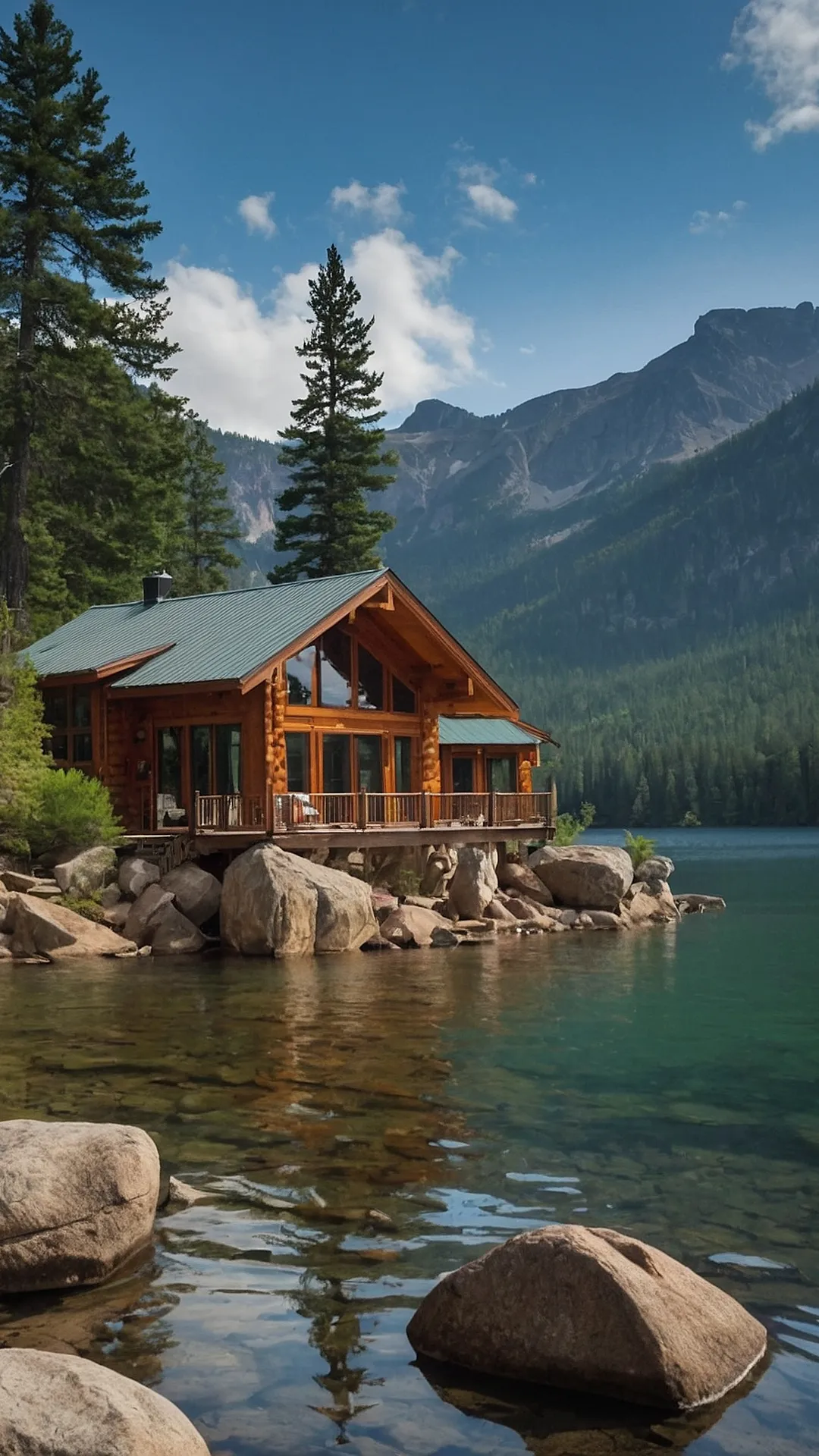 Rustic Lakeshore Cabin Ideas