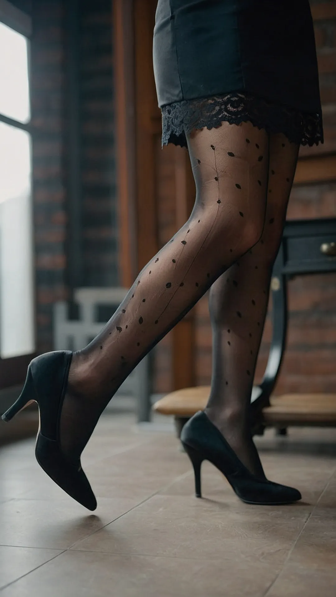 Glamorous Outfit Ideas Incorporating Lace Stockings