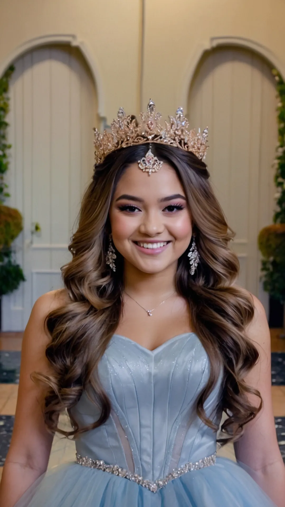 Dazzling Headpieces for Quinceañera Hairstyles