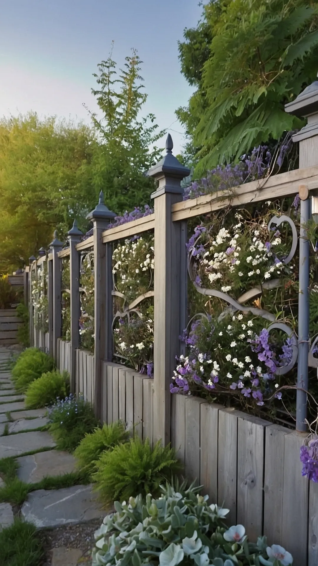 Bloom Boundary: Artistic Fence Line Landscaping Inspirations