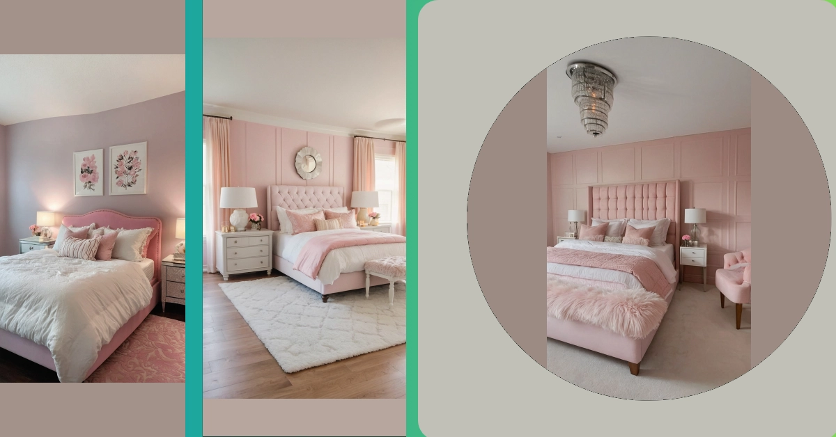 The Perfect Blend: 15 Pink Bedroom Ideas with Gray and Green Accents