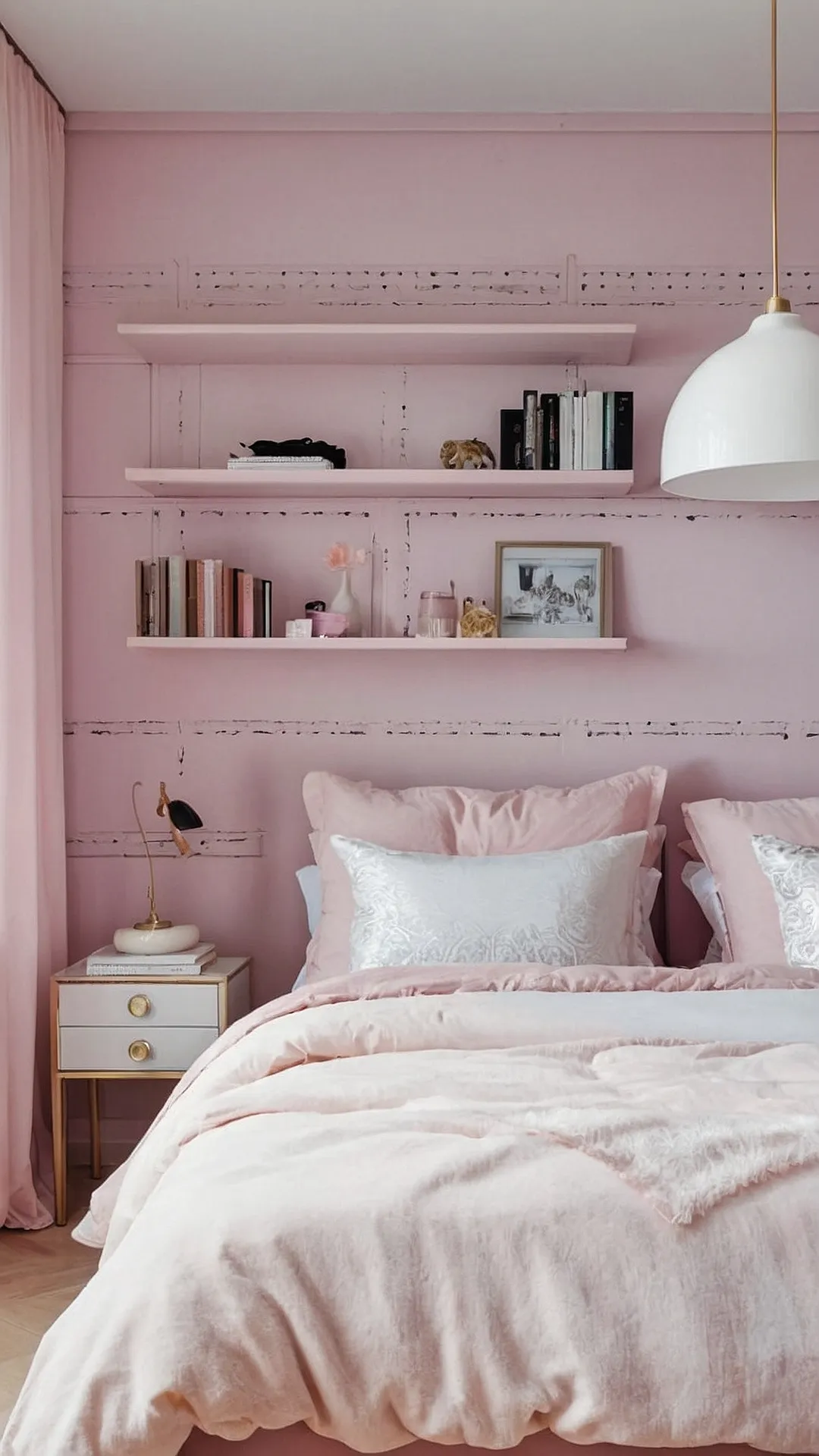 Vintage Pink Bedroom Inspirations for Classic Charm