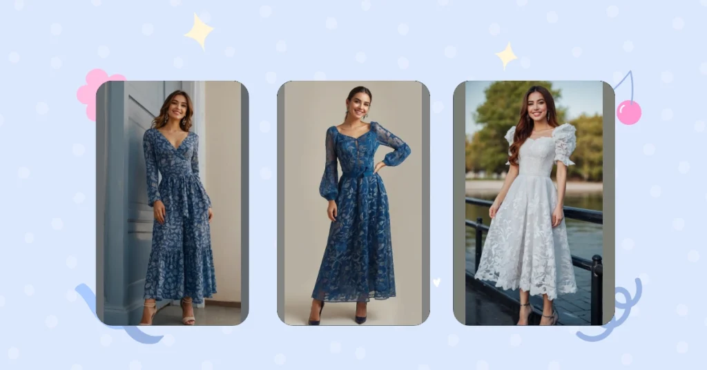 Step Up Your Style: 15 Stunning Blue Floral Frock Ideas 31 4 260