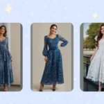 Step Up Your Style: 15 Stunning Blue Floral Frock Ideas