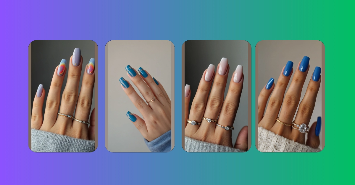 Blue-tiful Nail Art: 15 Trendy Ideas for Summer 2024