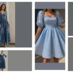 Blooming Beautiful: 15 Blue Floral Frock Outfit Ideas You Need to Try