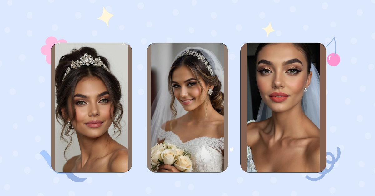 Elegant & Chic: 14 Bridal Hair and Makeup Inspirations for Your 2024 ...