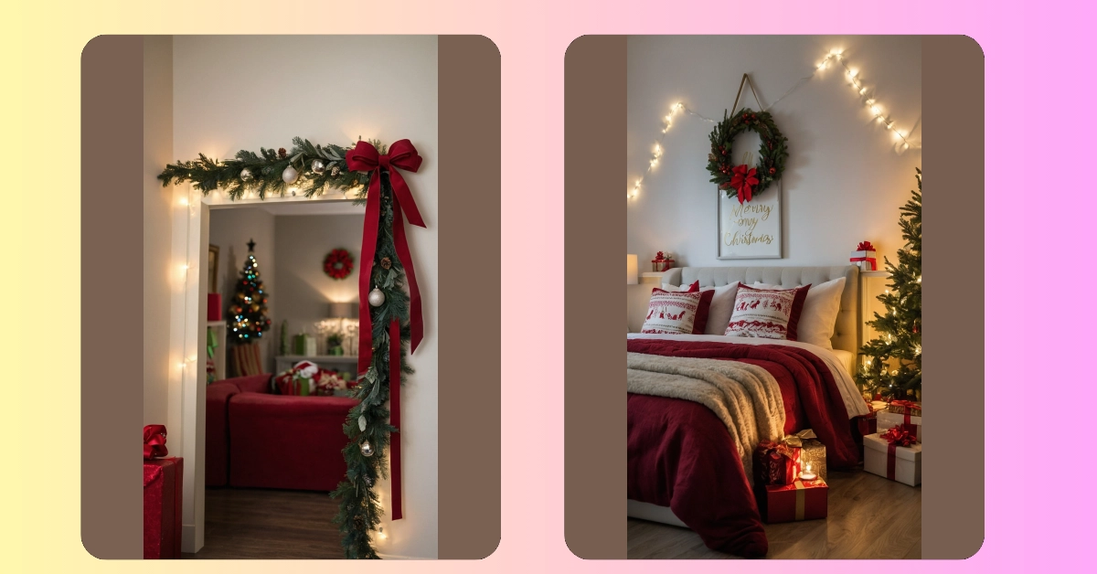 Cozy and Cute: 14 Pink Christmas Bedroom Decor Ideas to Try