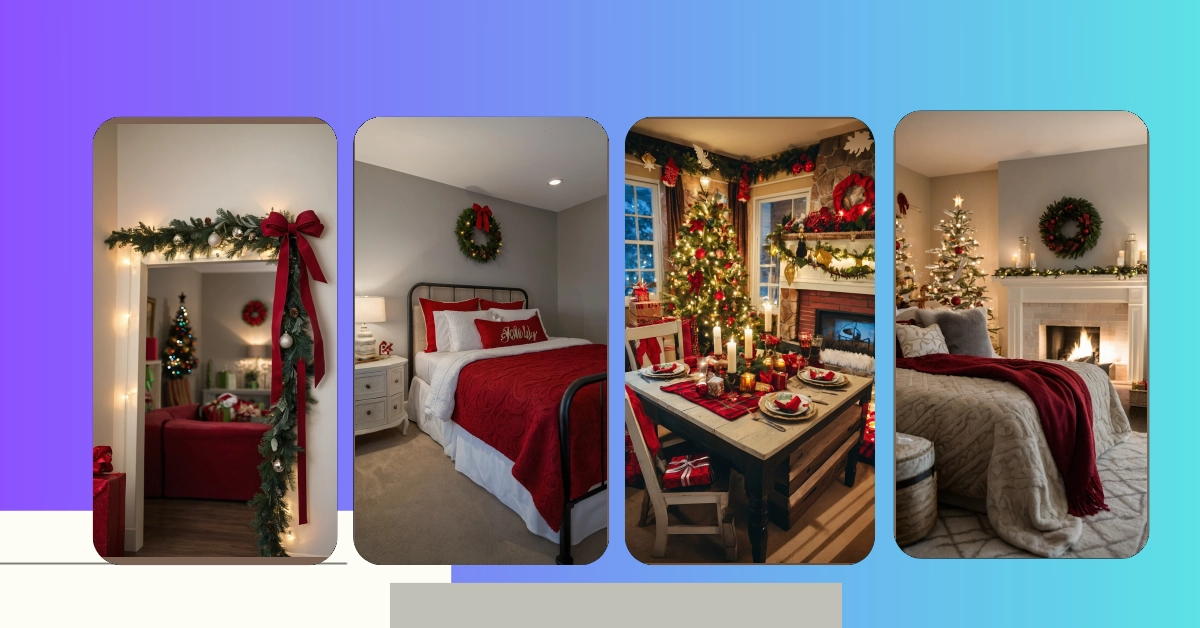 Cozy Christmas Vibes: 14 Aesthetic Ideas to Decorate Your Bedroom**  
**