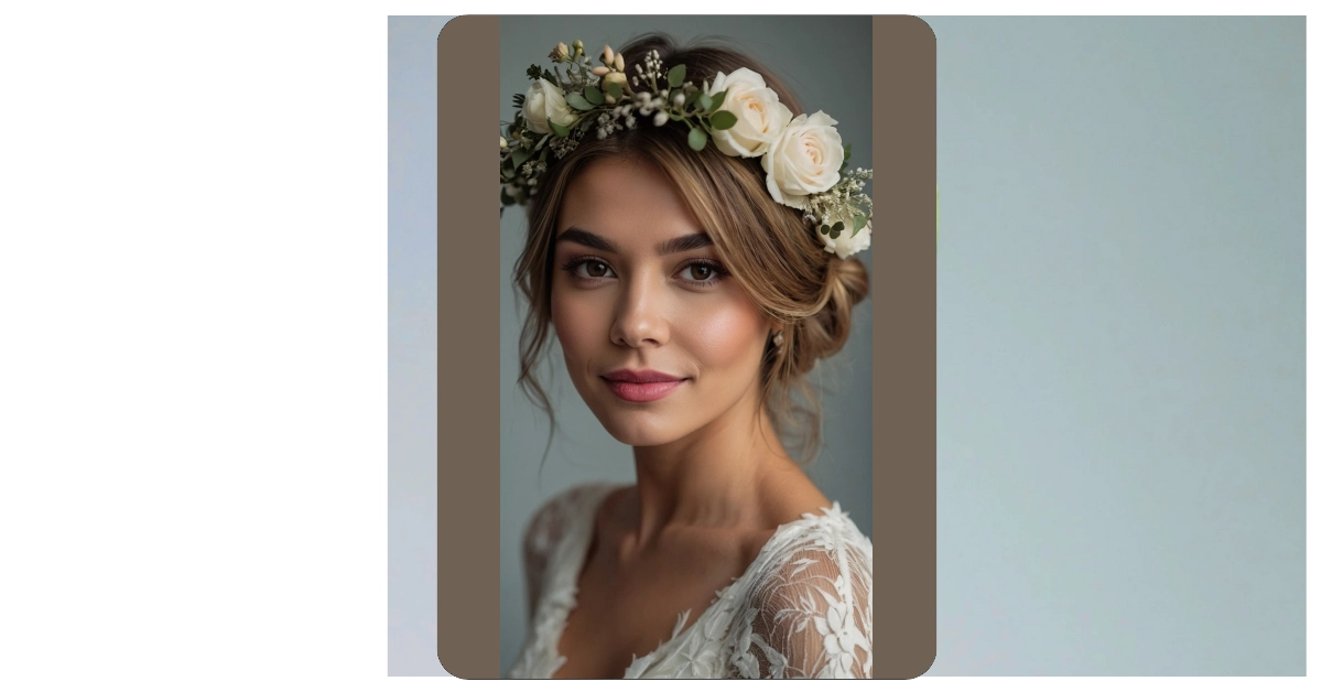 Crowned in Blooms: 15 Stunning Wedding Flower Crown Hairstyles for Every Bride