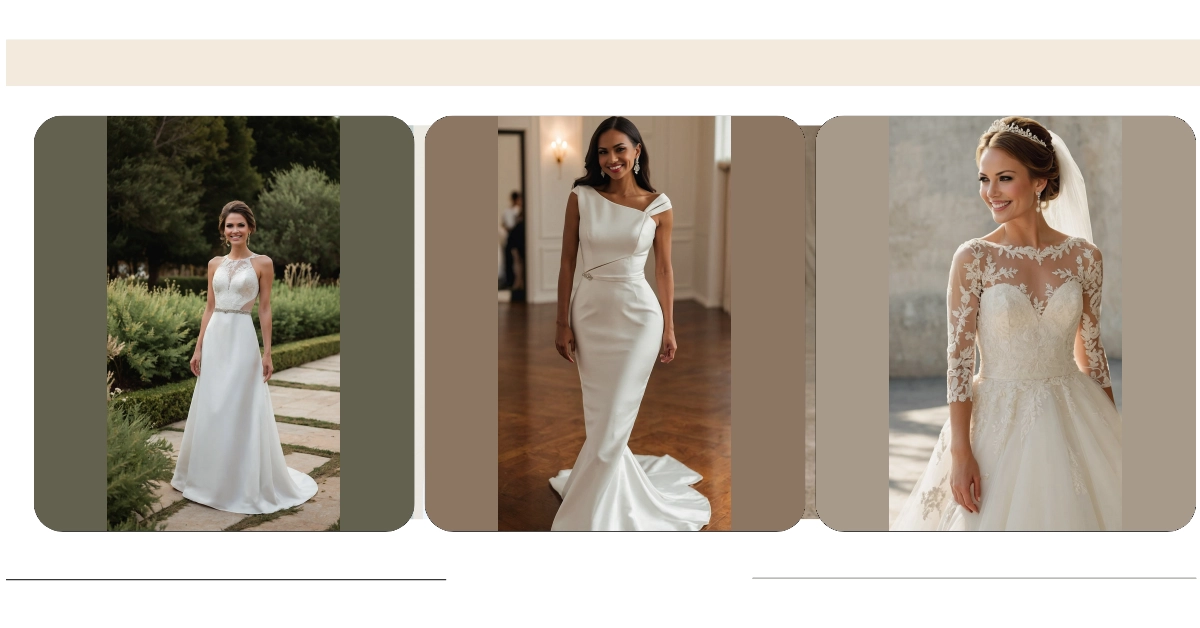 Off-the-Shoulder Wedding Dresses Front Split main image 1