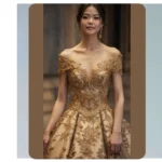 Dazzling in Gold: 22 Wedding Dress Ideas to Shine
