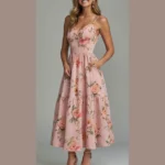 Chic Floral Glam: 15 Must-Have Light Pink Dress Styles