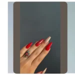 Dazzling Dark Temptations: 19 Red Acrylic Nail Ideas