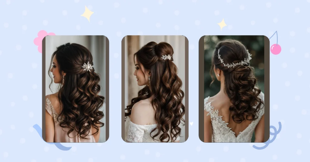 Radiate Joy: 22 Half Up Half Down Styles for the Ultimate Bride 31 4 174