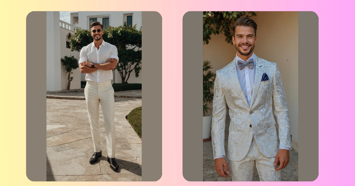Seasonal Flair: 18 Stylish Summer Wedding Attire Ideas for Men in 2024