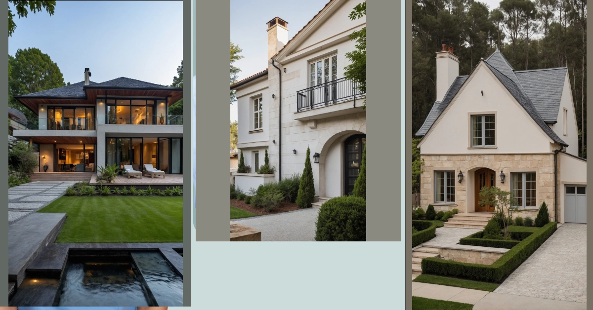 Stylish European Exteriors: The Magic of Blend and Contrast