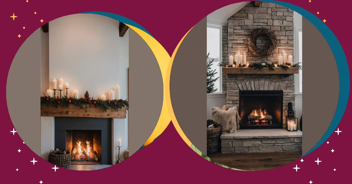 From Merry to Merry-licious: 16 Winter Fireplace Decor Ideas
