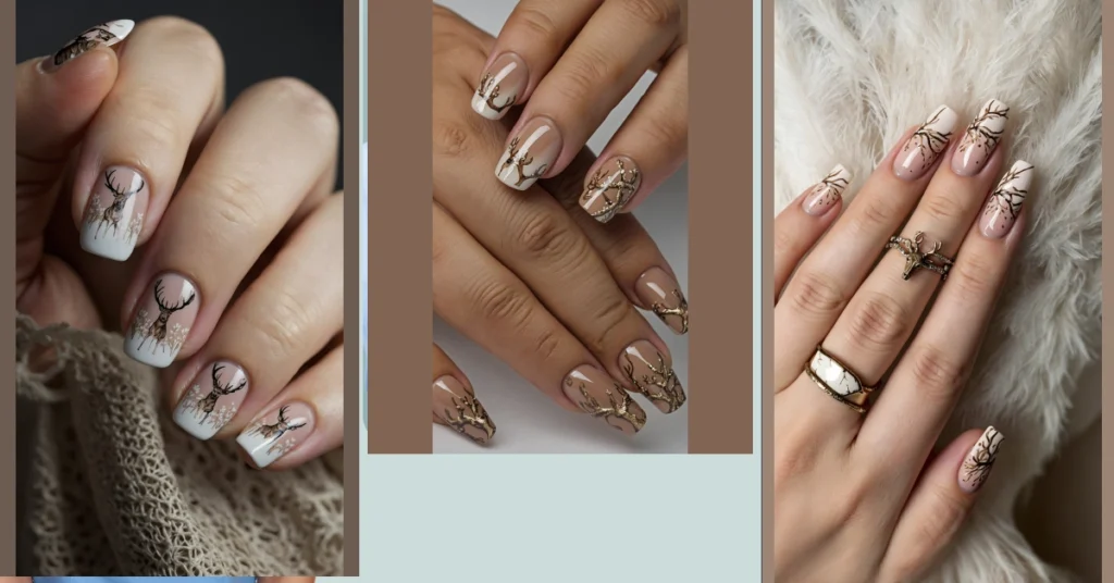 DIY Deer Print Nails: Step-by-Step Tutorial for Chic Designs 31 12 31