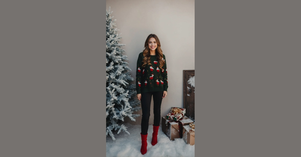 Create Buzz with These 15 Whimsical Christmas Sweater Outfit Ideas
