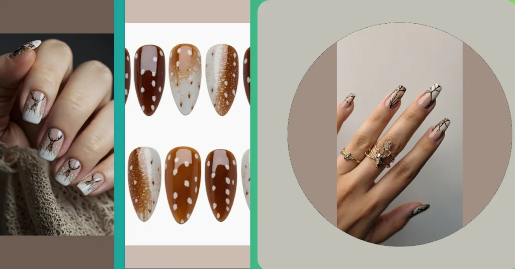 Satisfy Your Nail Art Cravings with Cute and Cozy Deer Prints 31 15 31