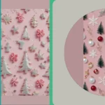 Festive Wallpaper Bliss: 16 Barbiecore Christmas Ideas to Download Now