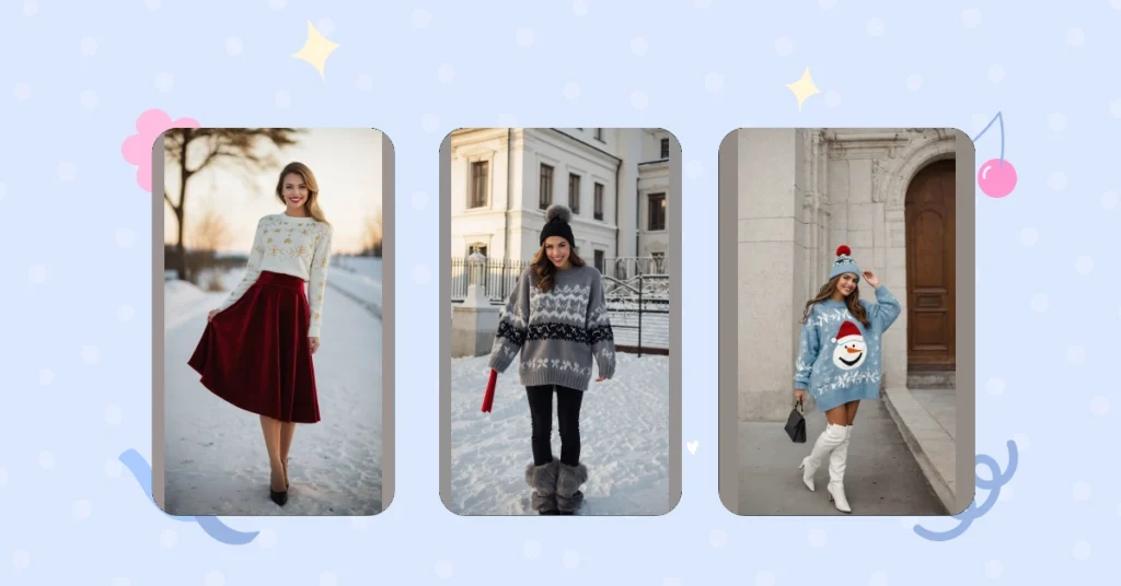 The Jolliest Looks: 15 Christmas Sweater Outfit Ideas That Celebrate the Holiday Spirit 31 4 16