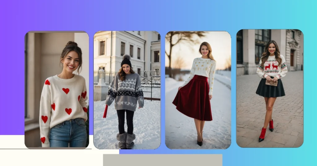 Spread Holiday Cheer with These 15 Christmas Sweater Outfit Ideas 31 5 16