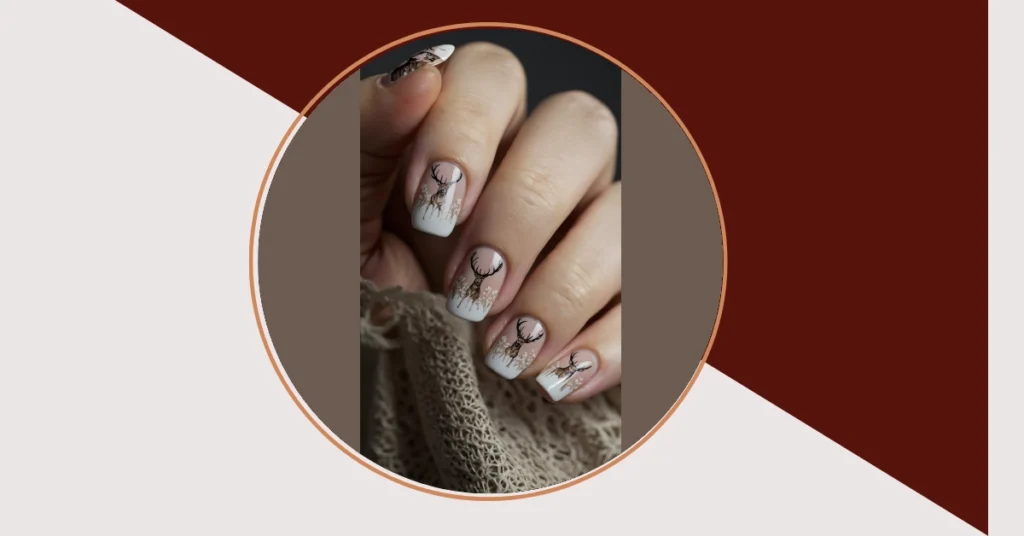 Nature’s Touch: 22 Deer Print Nail Ideas for Every Season 31 9 31